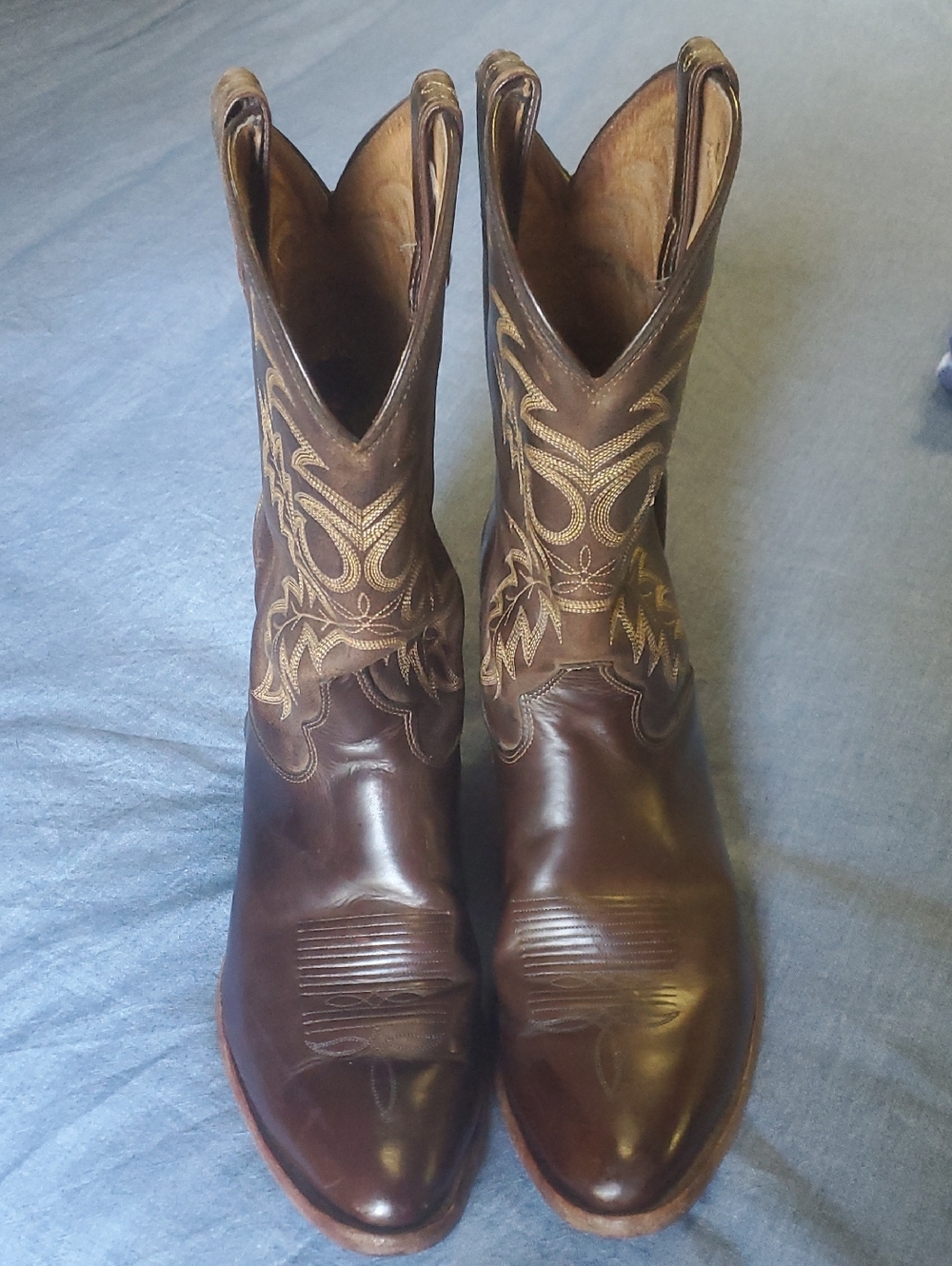 Tony Lama Men's Brown Leather Cowboy Boots Western Size 11.5 EE